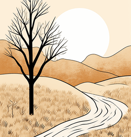 Minimalist Landscape Coloring Pages