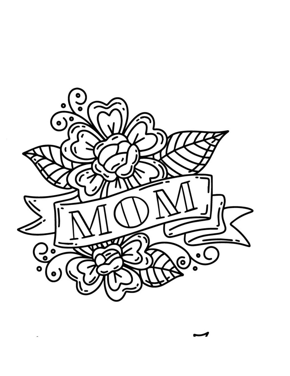 Mothers day coloring pages_3956