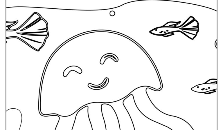 Ocean Animal Coloring Pages KDP