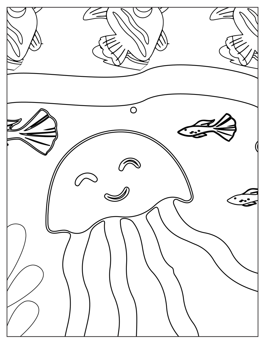 Ocean Animal Coloring Pages KDP _9005