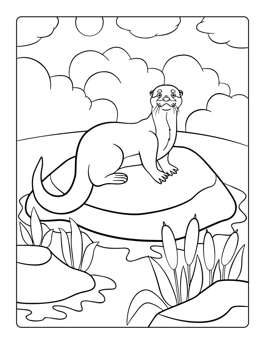 Preschool Ocean Animal Coloring Pages _5840