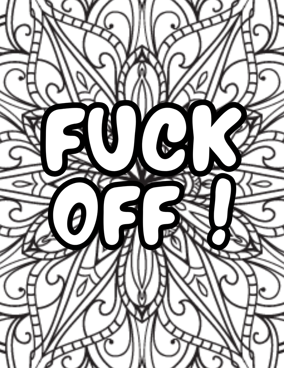 Swear Word Coloring Page_8893