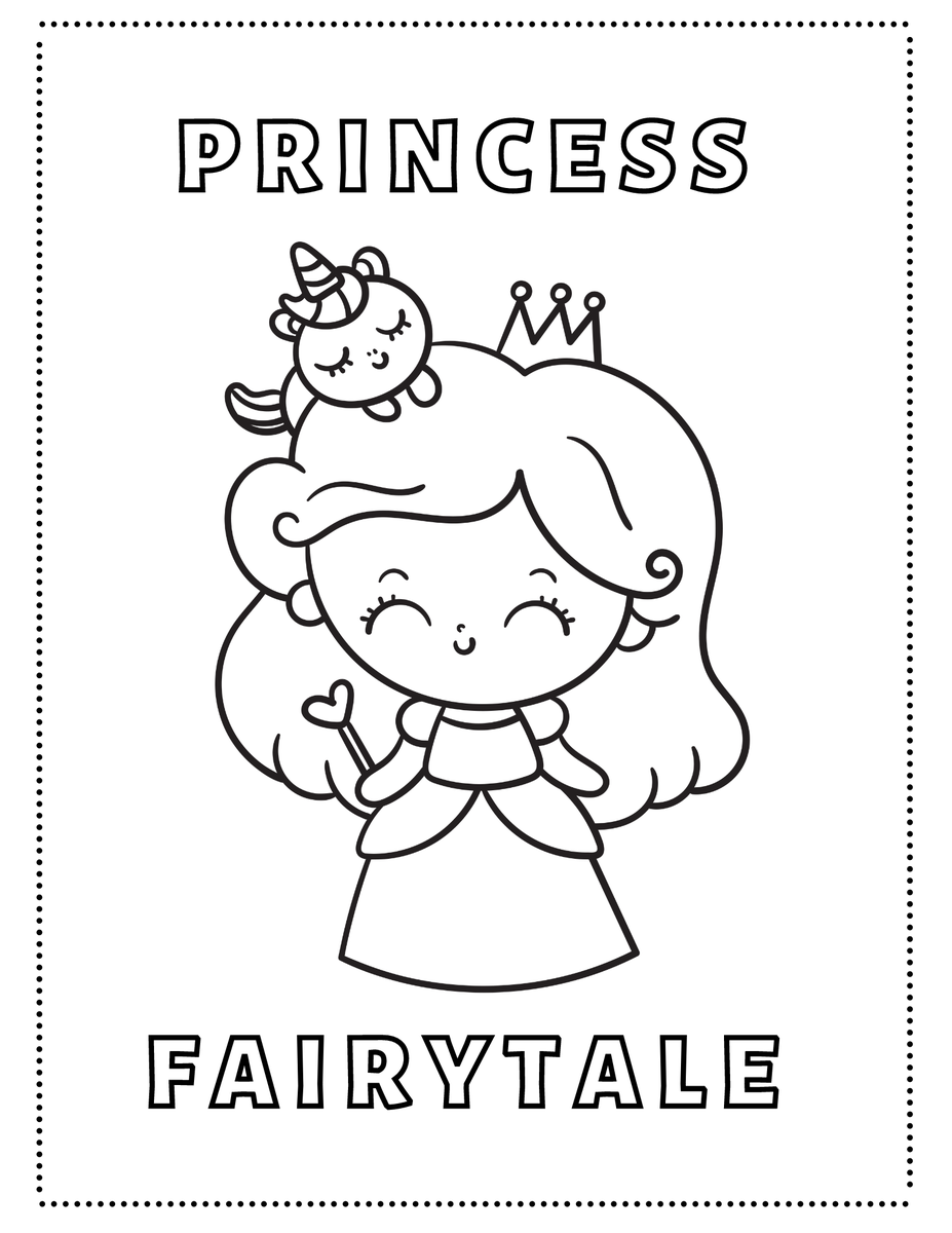 Unicorn coloring pages Baby animals _4911