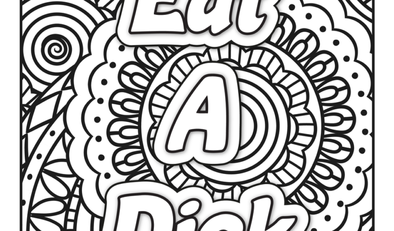 ADULT Motivational Swear Words Coloring Book Graphics