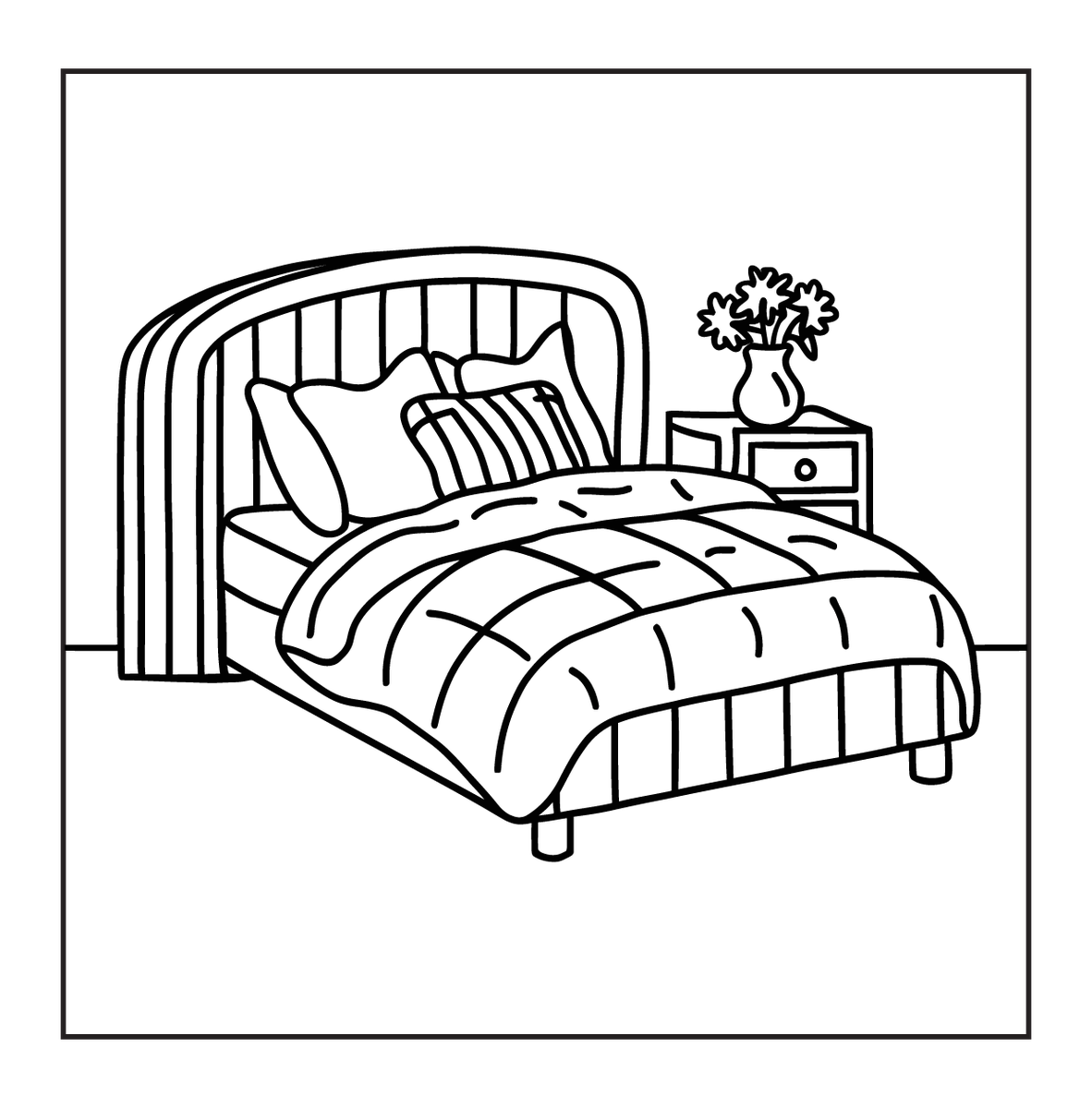 Bold Easy Cozy Girl Coloring _3139
