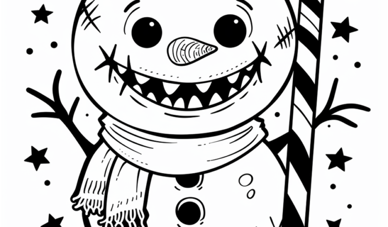 Creepy Kawaii Christmas Coloring Book