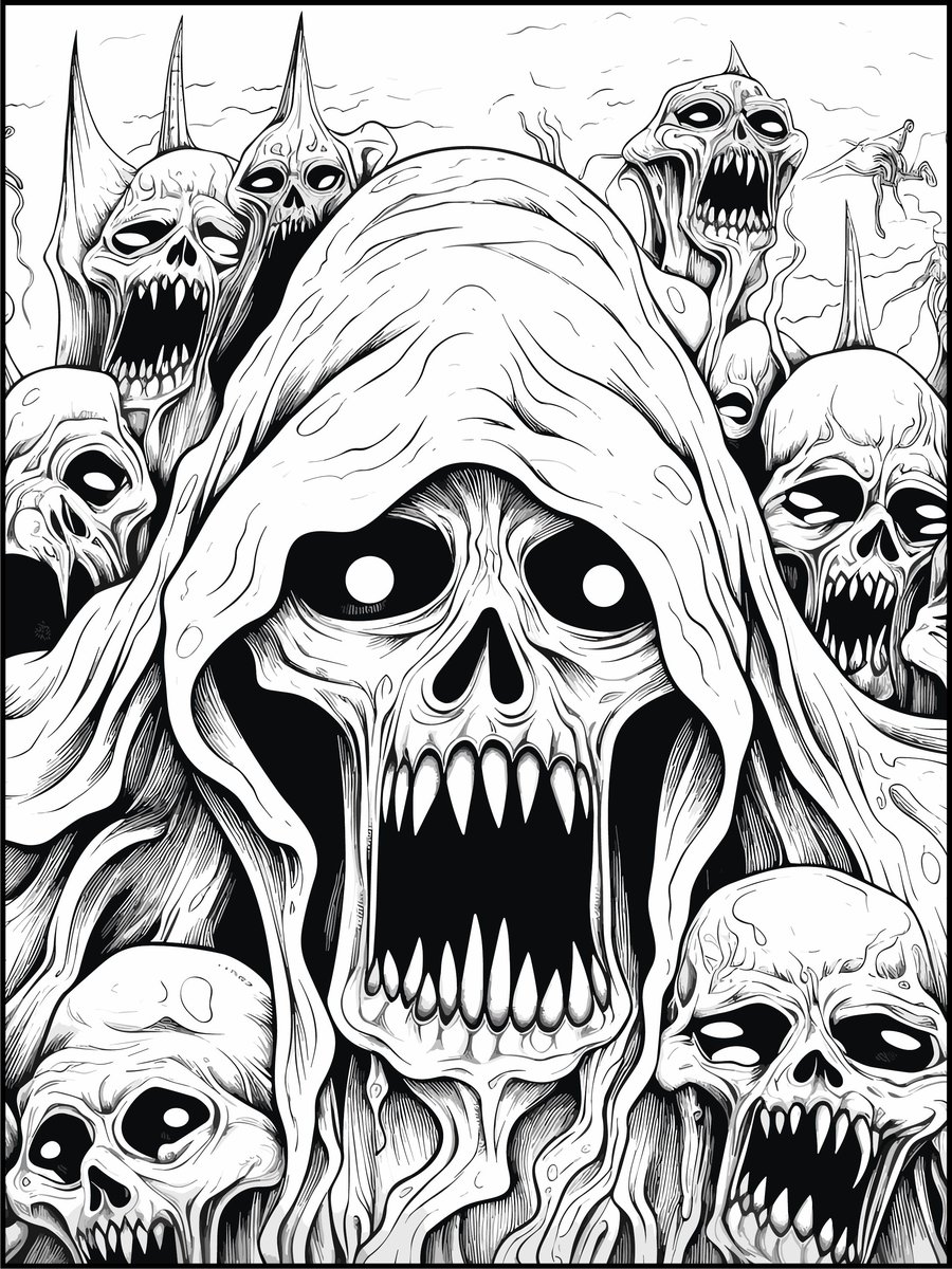 Horror Coloring Pages_8588