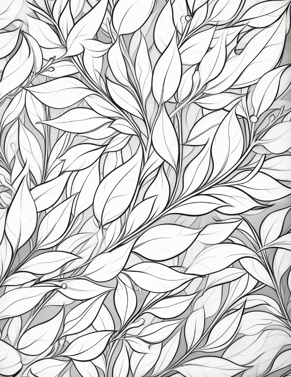 Zentangle And Flowers Coloring _9738
