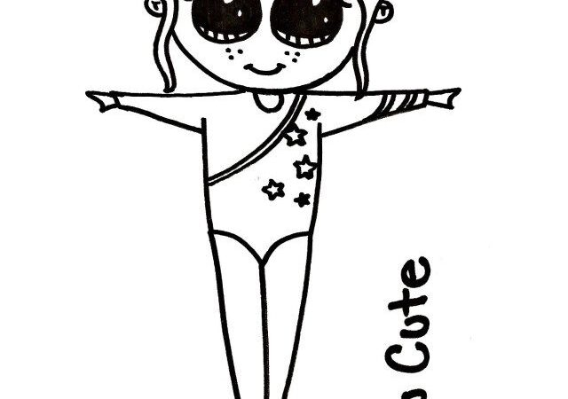 Draw so cute coloring pages cute girl