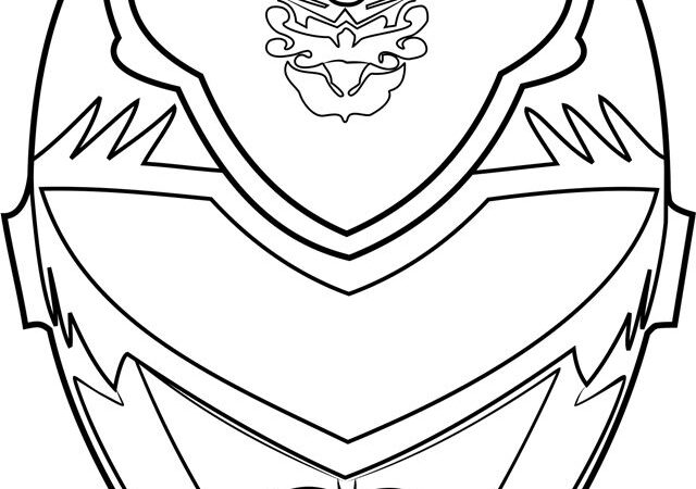 Green ranger power rangers dino charge coloring page