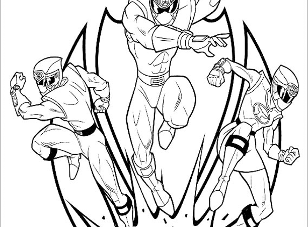 Pink power ranger coloring pages