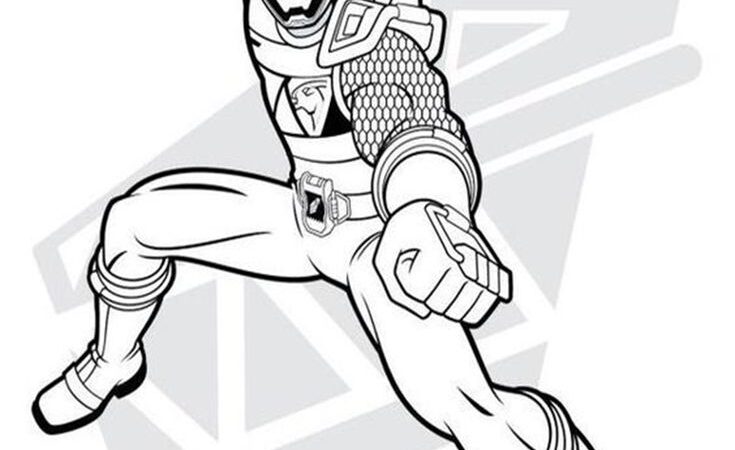 Pink power rangers coloring pages