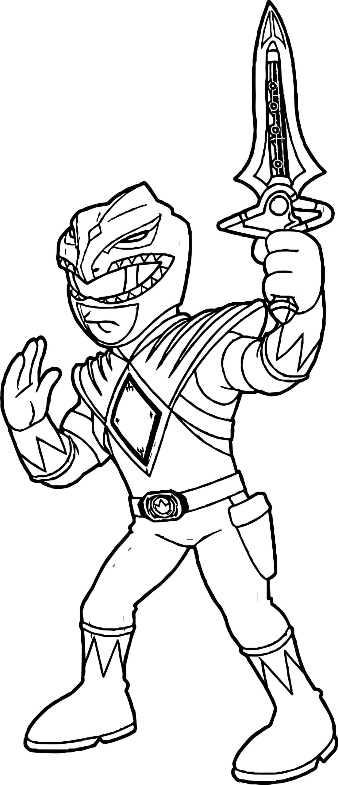 power ranger coloring page_8632