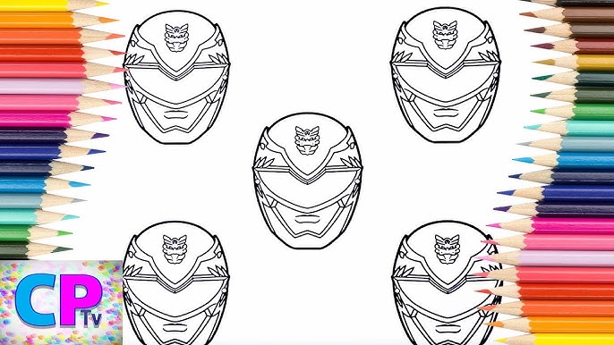 Power ranger dino super charge coloring pages