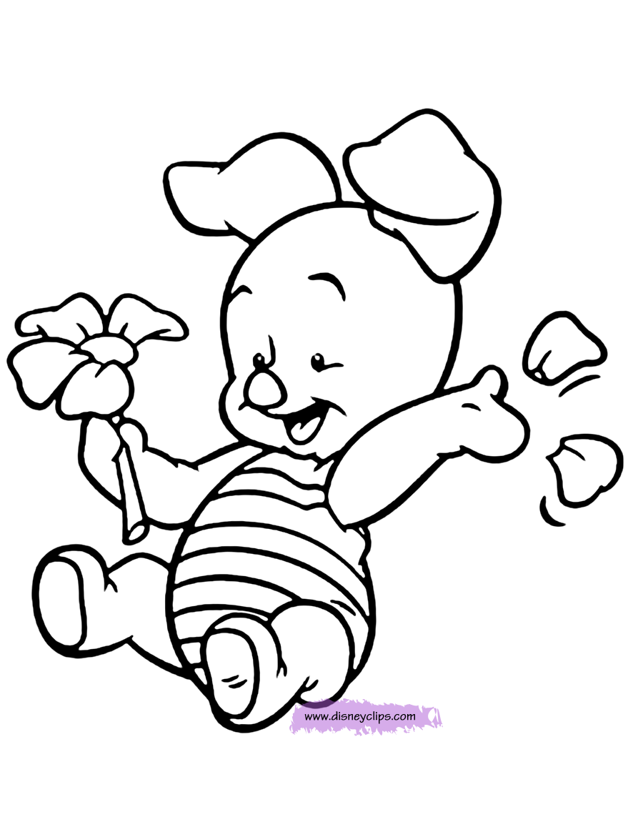 disney baby winnie the pooh coloring pages