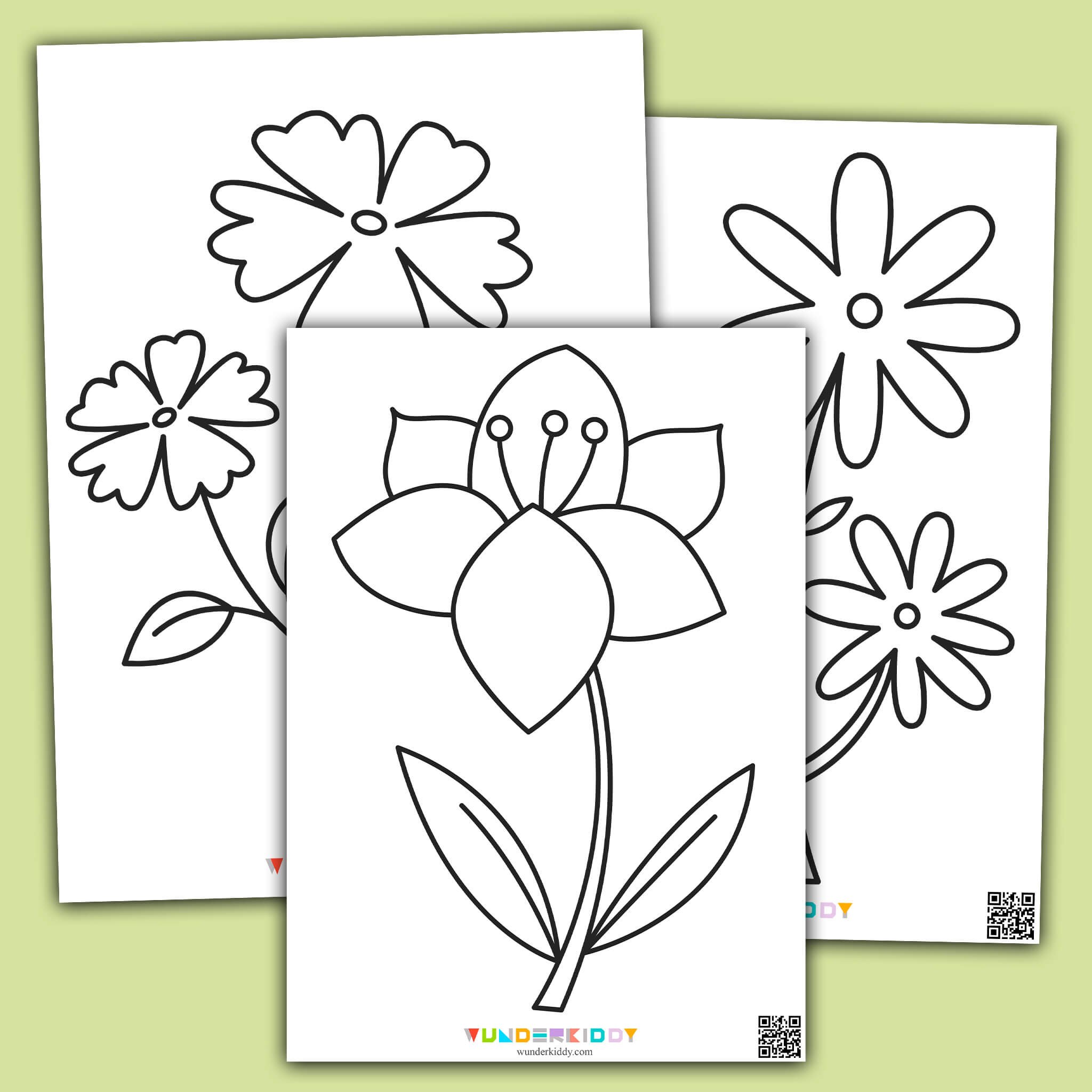 free printable coloring pages of flowers for kids_9063