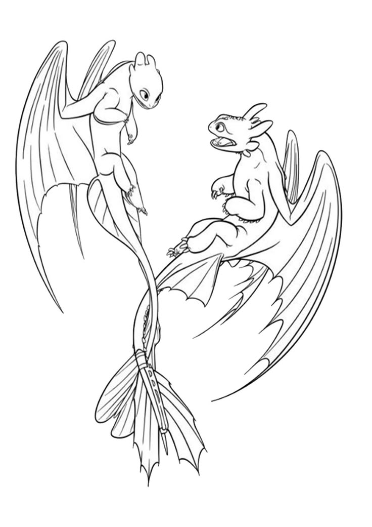 how to train your dragon three coloring pages_7806