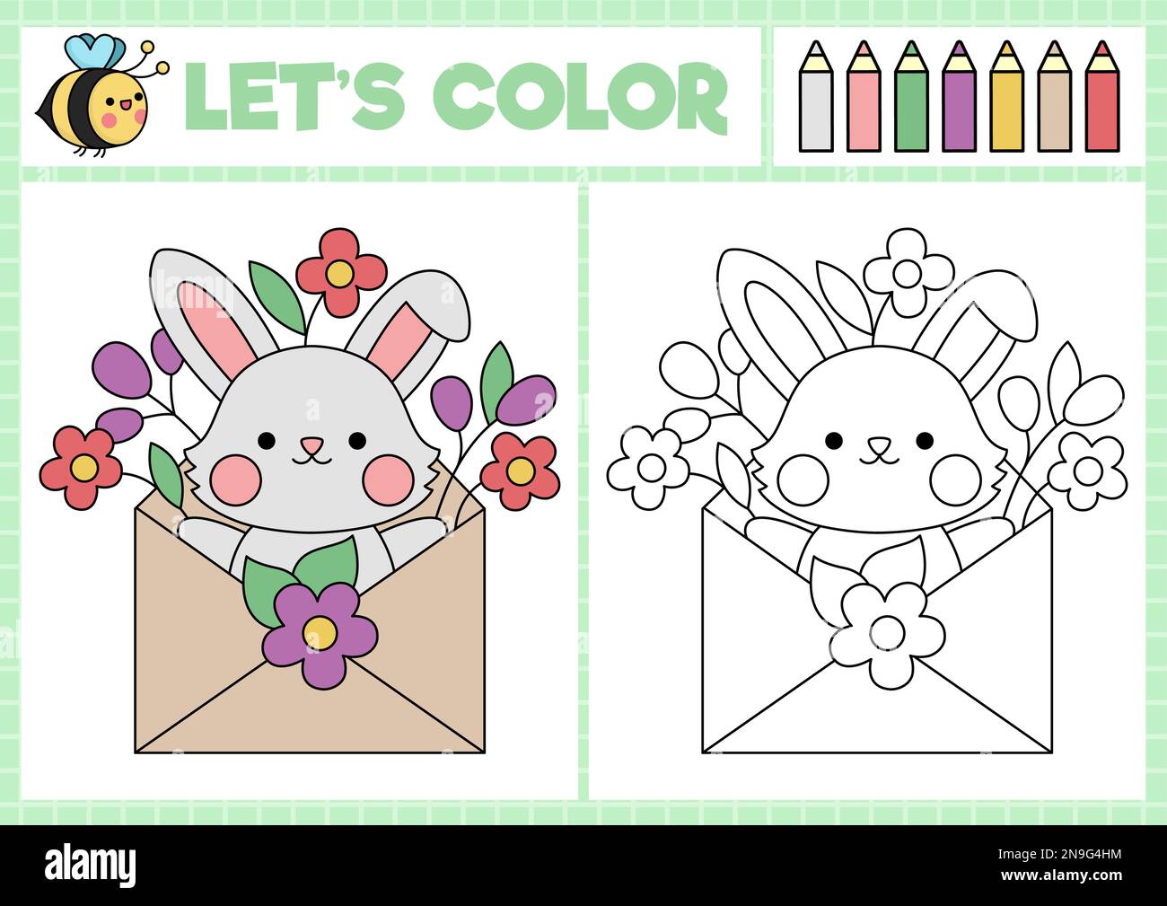 spring kids coloring pages