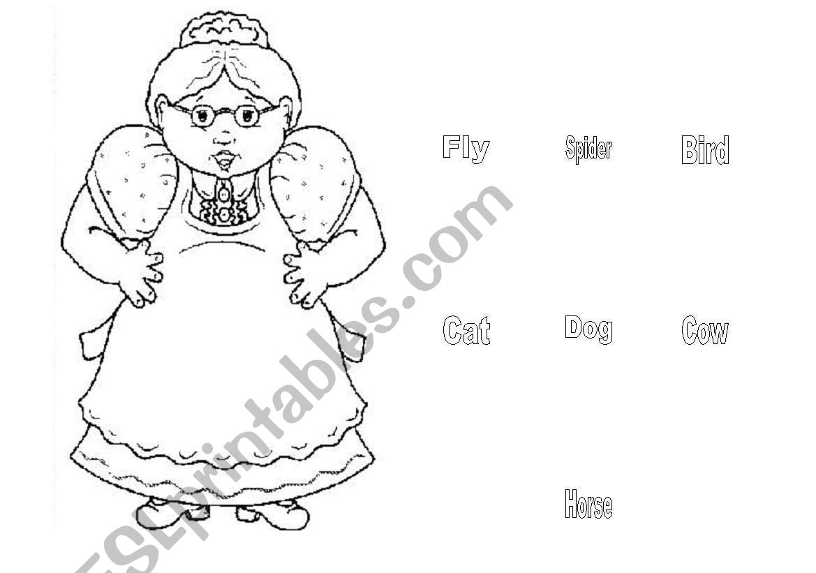 there was an old lady who swallowed a cow coloring page free_3986