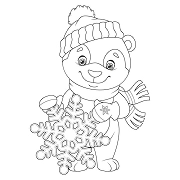 cartoon snowflakes coloring pages