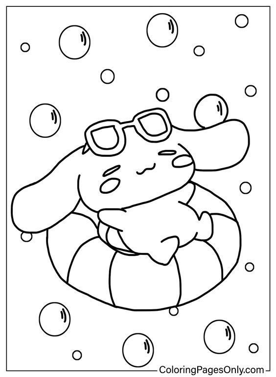 cinnamoroll sanrio coloring pages_4642