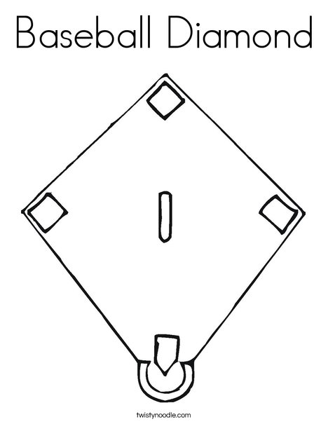 coloring pages of baseball diamond_5427