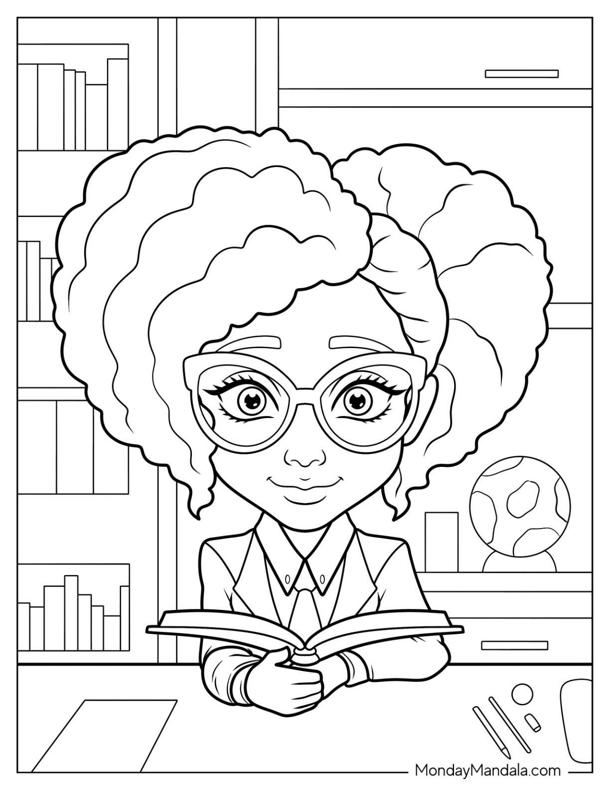 coloring pages of black girls_9632