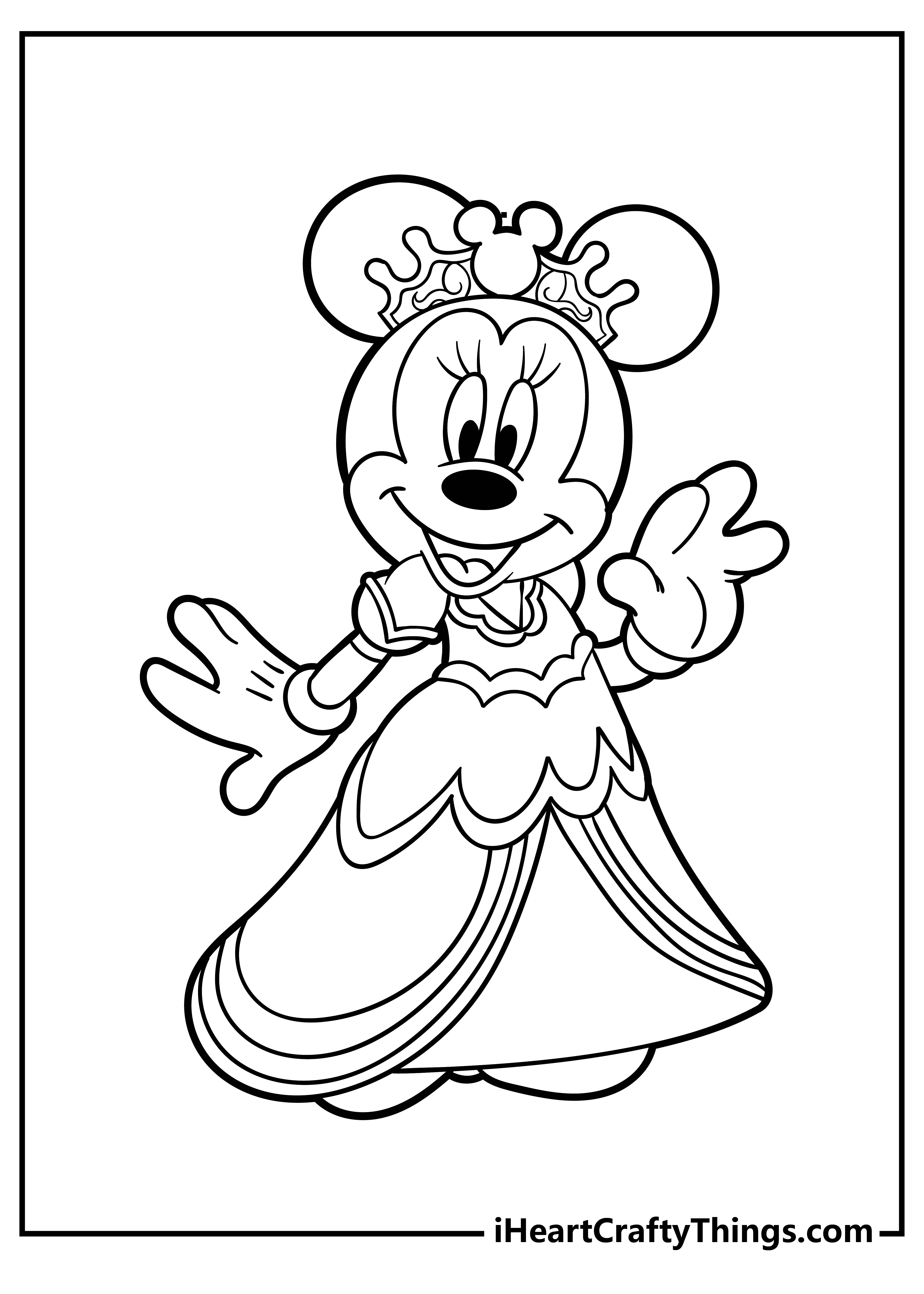 cute coloring pages that are printable minnie mouse_4777
