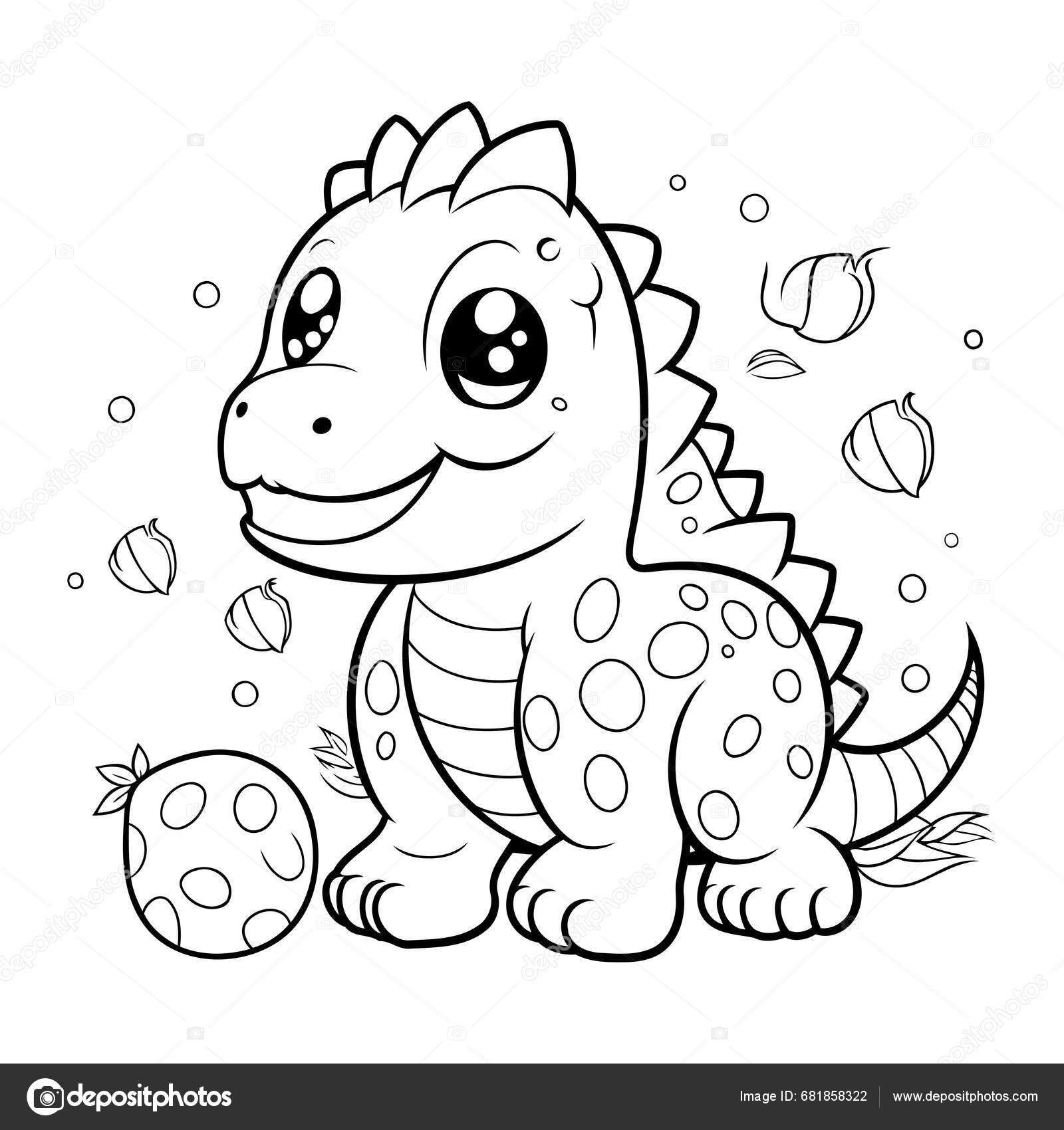 dinosaur coloring page for kids_7545