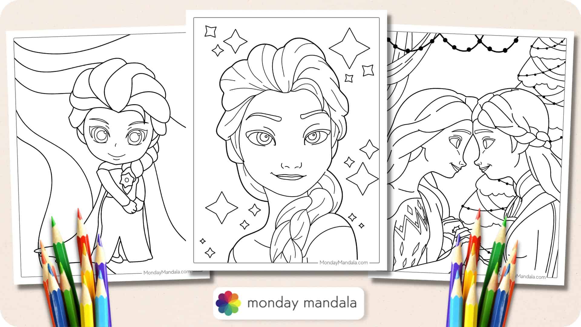 free full elsa and anna coloring pages_4775