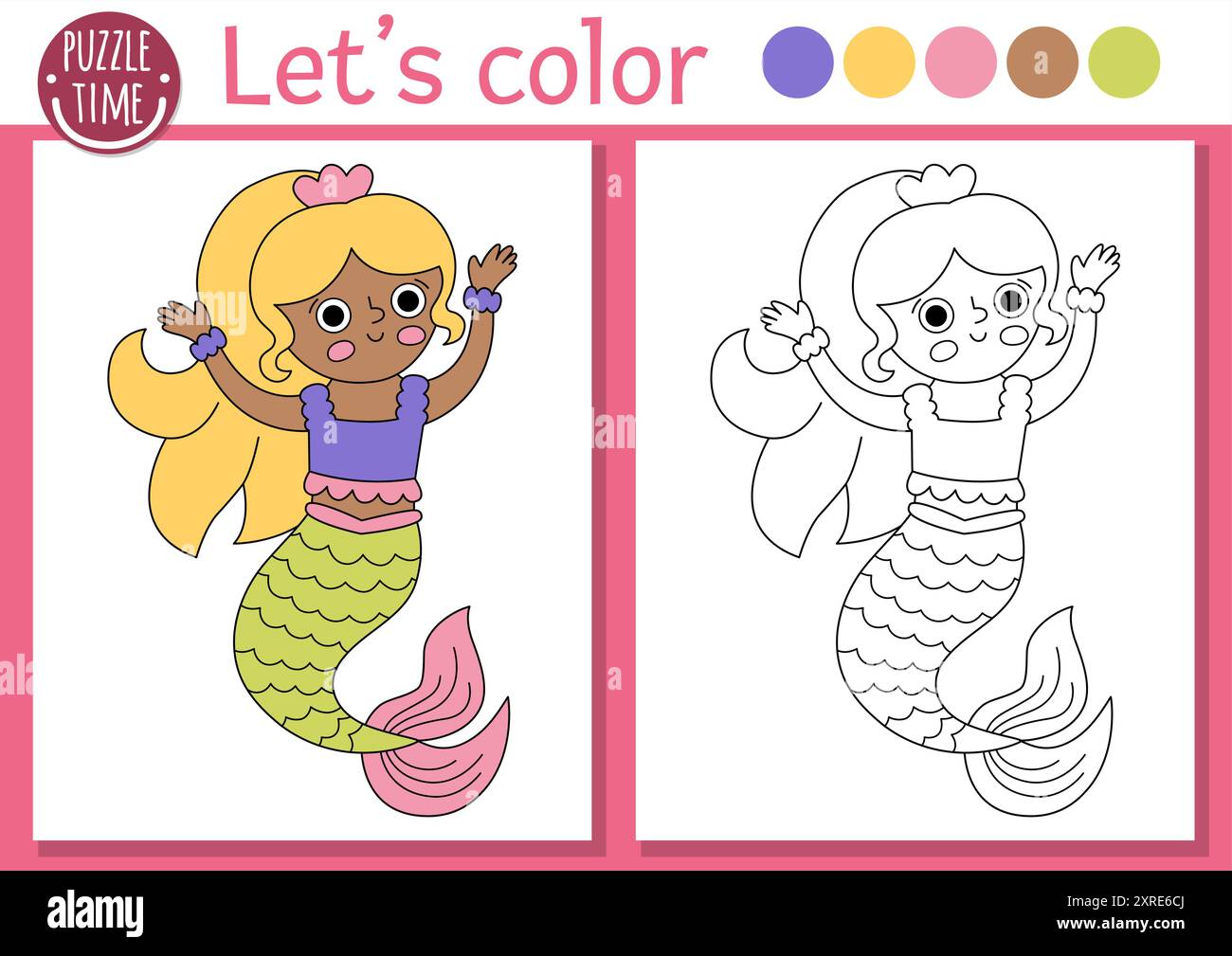 free ocean coloring by number pages for kids_5874