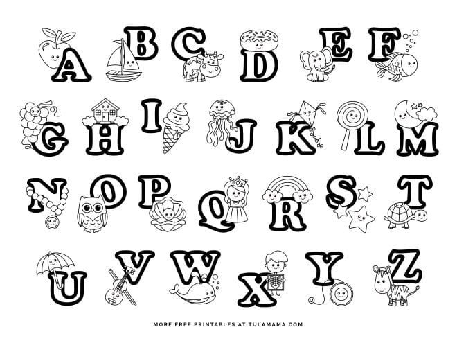 free printable alphabet coloring pages for toddlers_5670