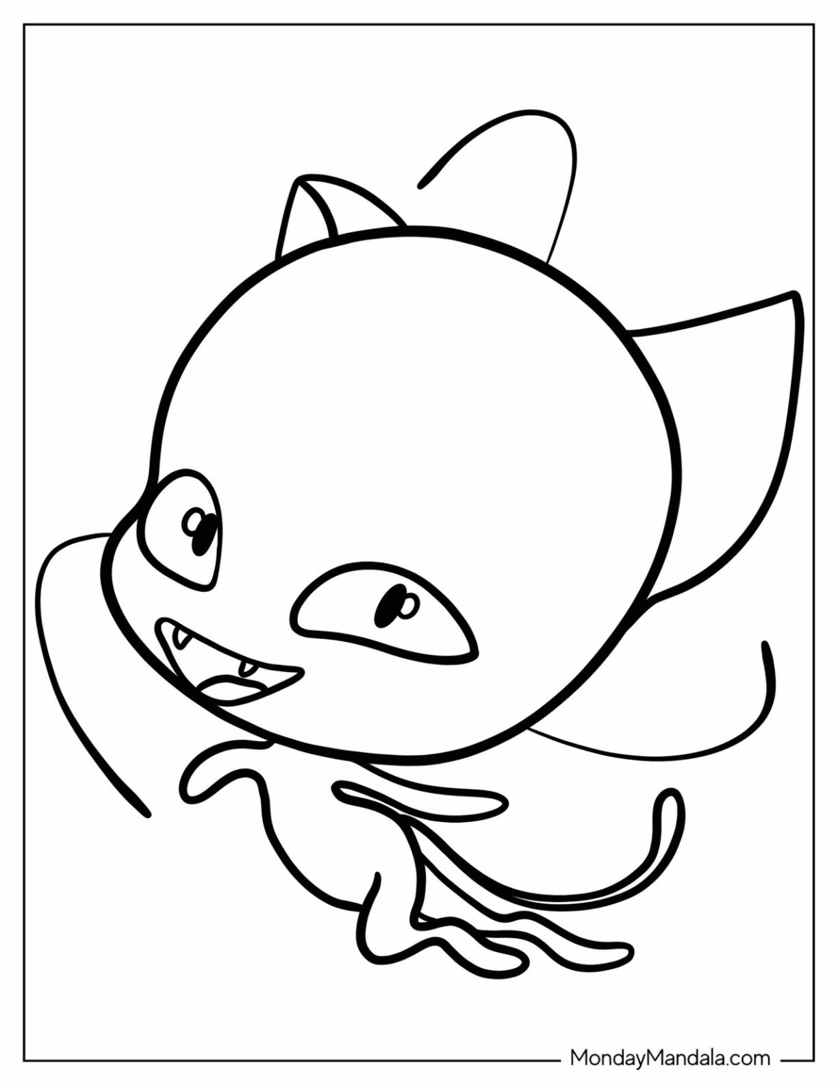 ladybug and cat noir printable coloring pages