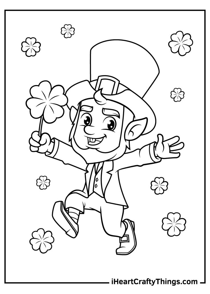 leprechaun leprechaun coloring page_5226