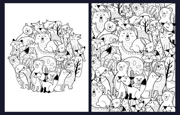mandala animal coloring pages for kids_5100