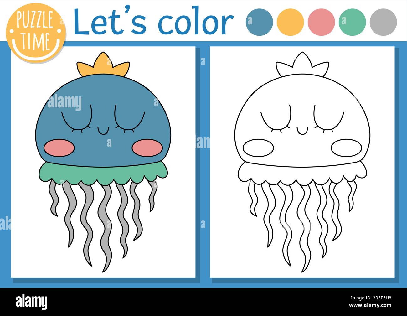 sea animals coloring pages for kids easy_4260