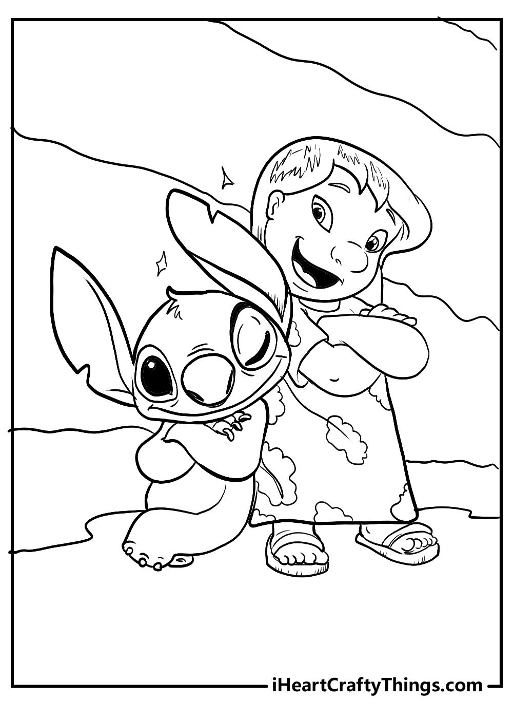 sparky color page color lilo and stitch_5166