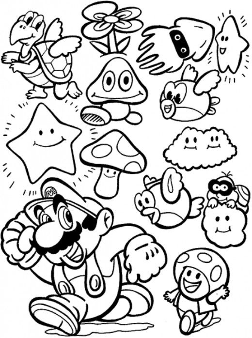 super smash bros coloring pages_9374