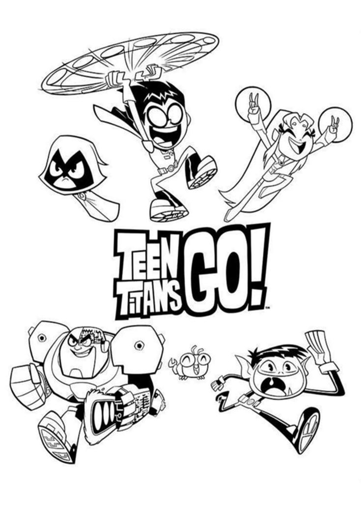 teen titans coloring page sanrio coloring page_5662