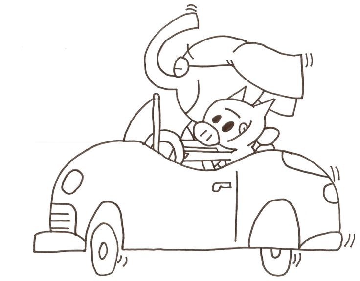 an elephant and piggie coloring page_9682