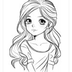 anime girl coloring pages printable_8343