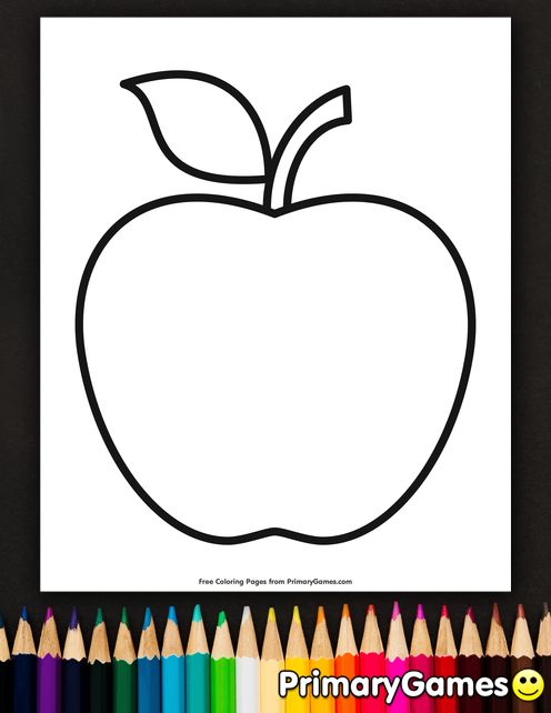 apple coloring pages for kindergarten_3238