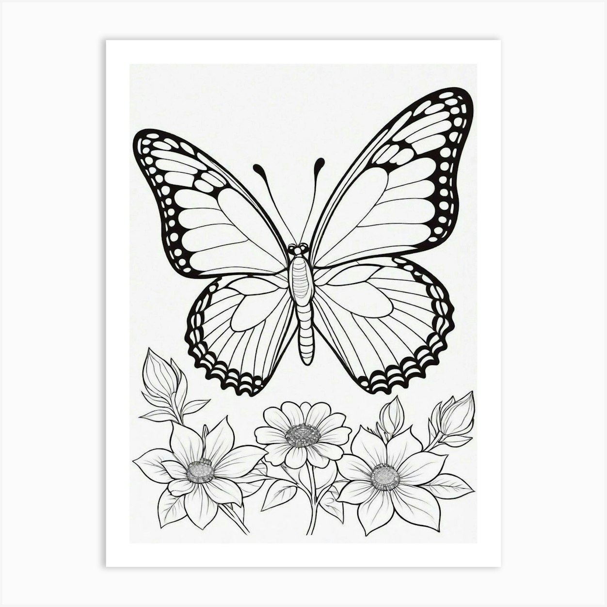 art for kids coloring page flower_4342