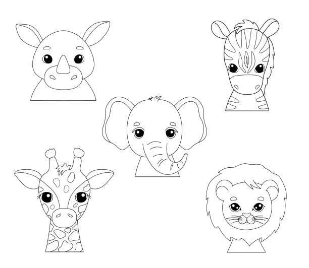 baby jungle animals coloring pages_7486