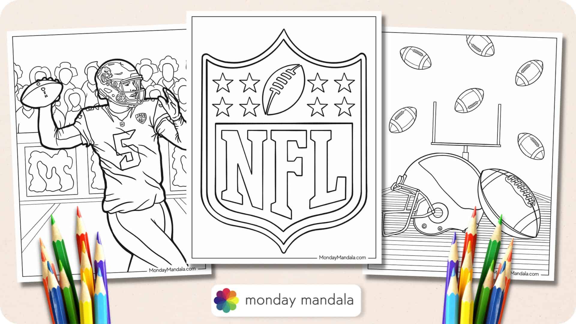 broncos football team coloring page