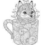 cats hard coloring pages for kids_3184