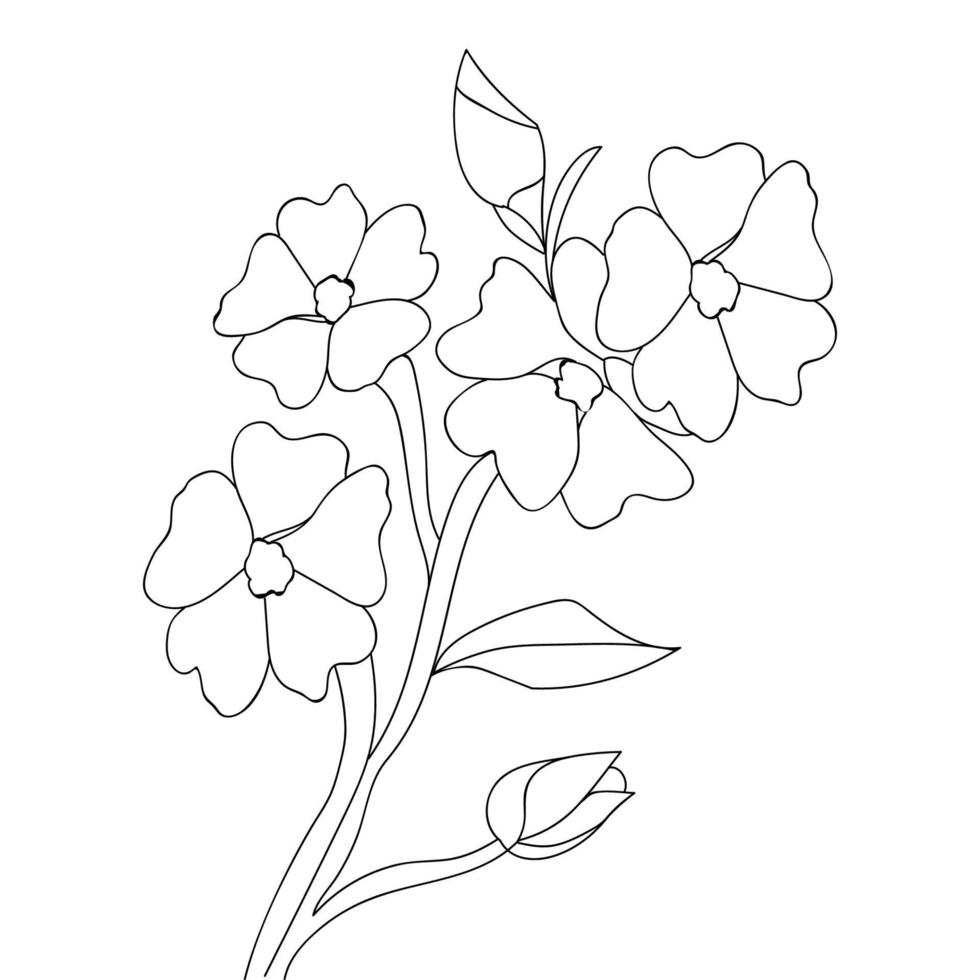 coloring pages of flowers for kids_9121