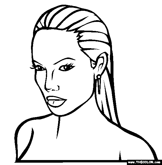 coloring pages realistic people easy to print_3819