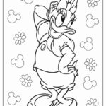 daisy duck coloring page_2979