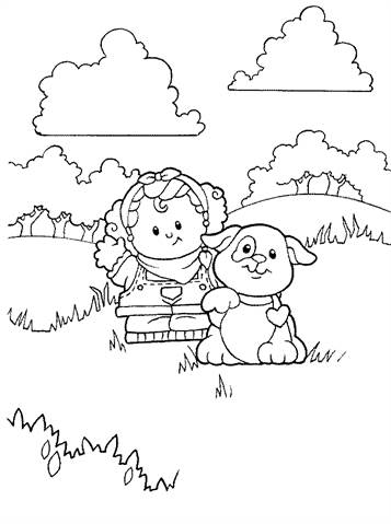 fisher price little people farm coloring pages_2400